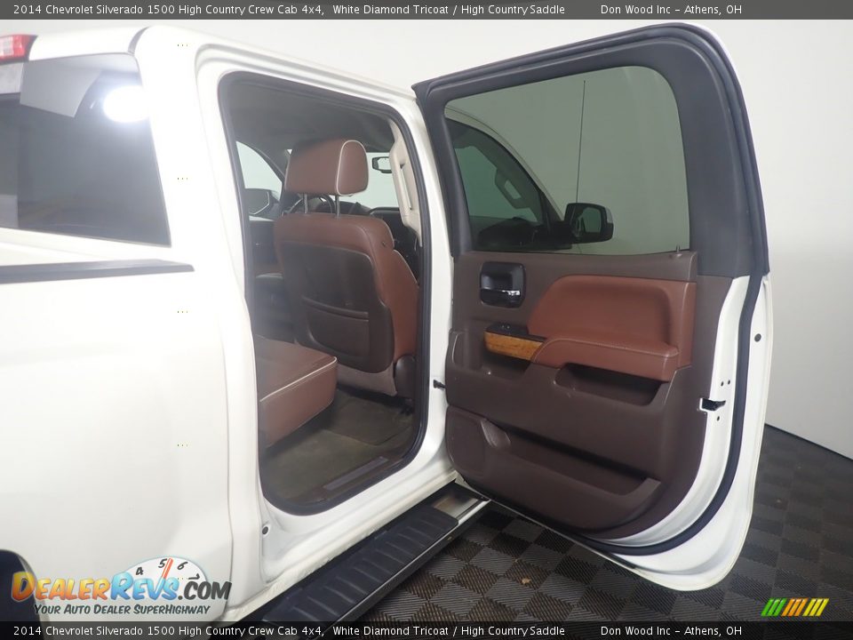 2014 Chevrolet Silverado 1500 High Country Crew Cab 4x4 White Diamond Tricoat / High Country Saddle Photo #36