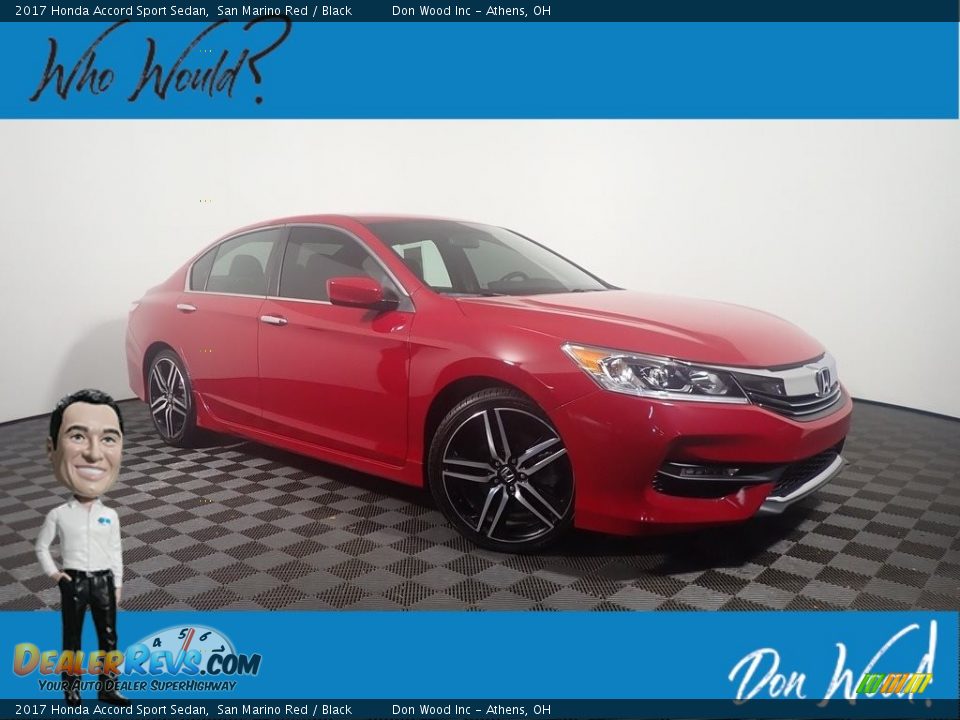 2017 Honda Accord Sport Sedan San Marino Red / Black Photo #1