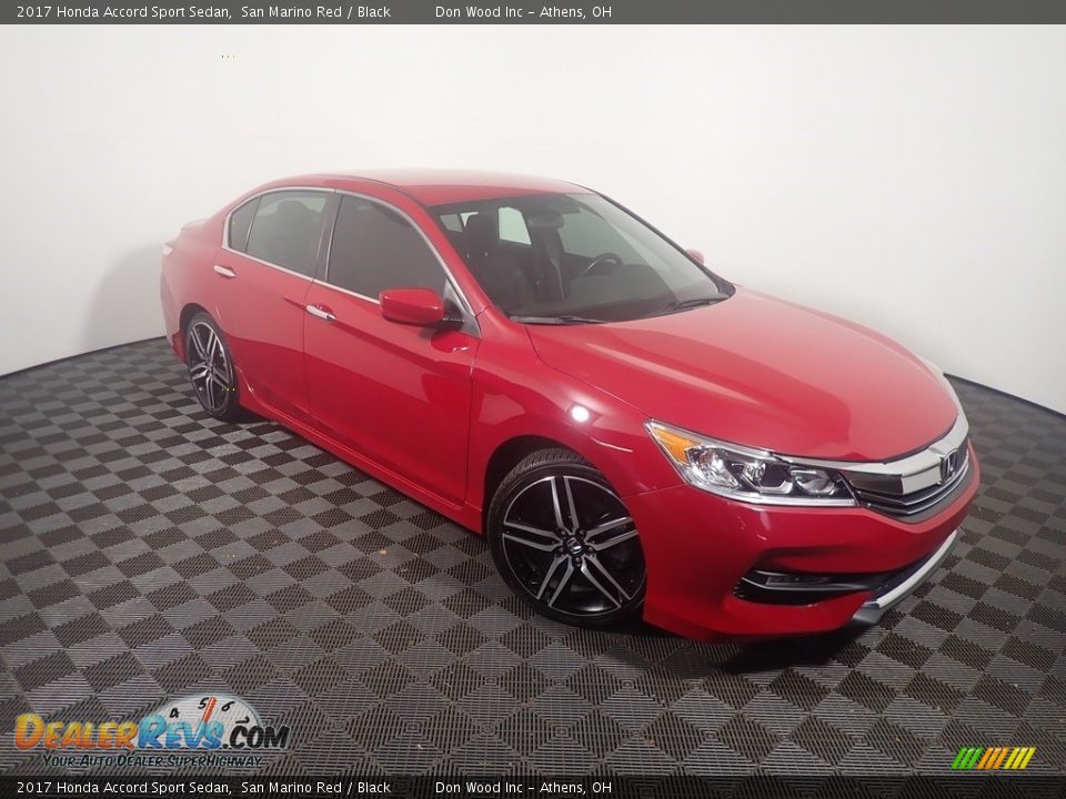 2017 Honda Accord Sport Sedan San Marino Red / Black Photo #3