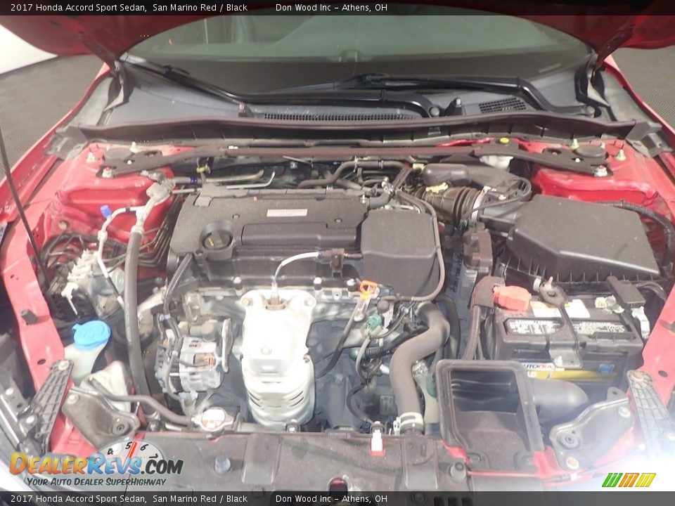 2017 Honda Accord Sport Sedan San Marino Red / Black Photo #7