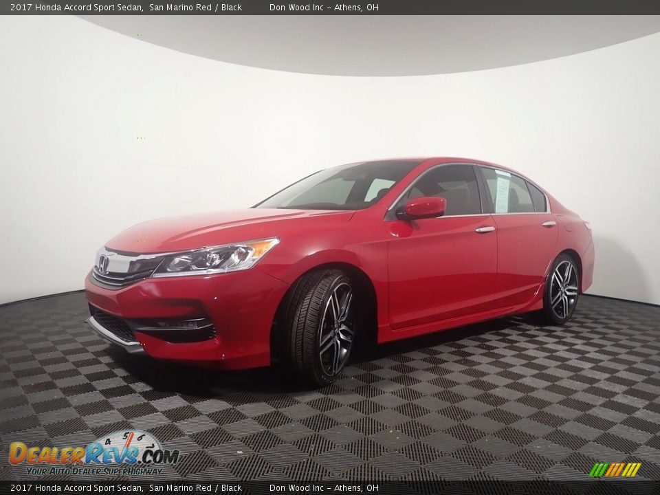 2017 Honda Accord Sport Sedan San Marino Red / Black Photo #8