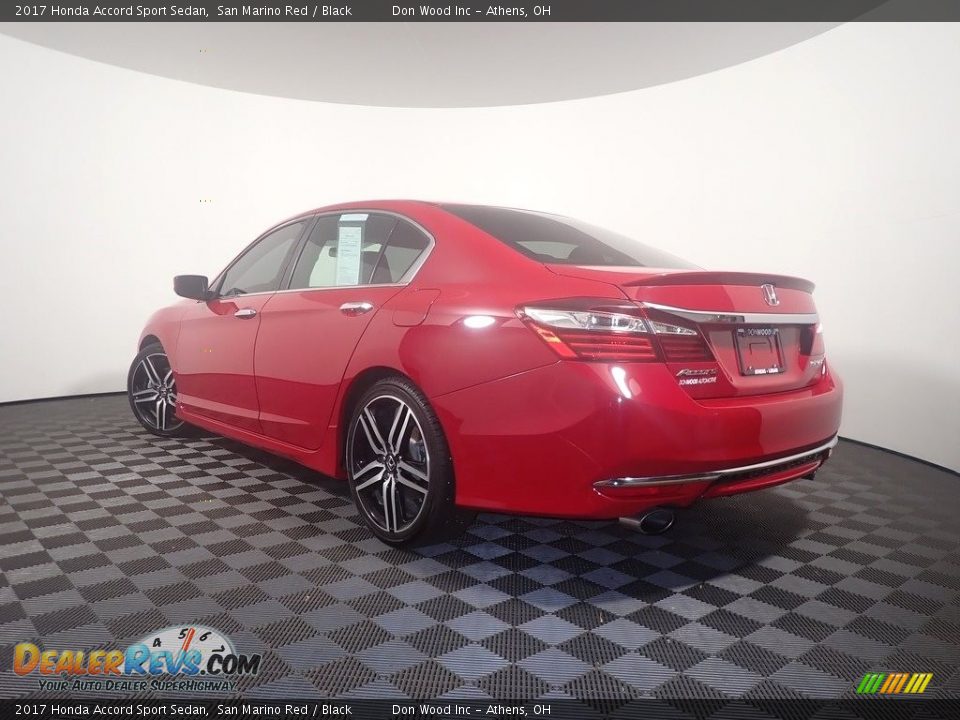 2017 Honda Accord Sport Sedan San Marino Red / Black Photo #11