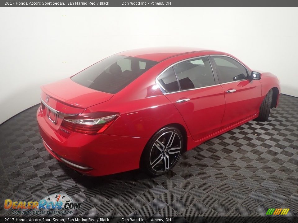 2017 Honda Accord Sport Sedan San Marino Red / Black Photo #17