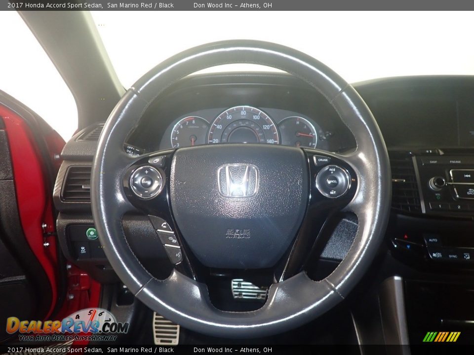 2017 Honda Accord Sport Sedan San Marino Red / Black Photo #27