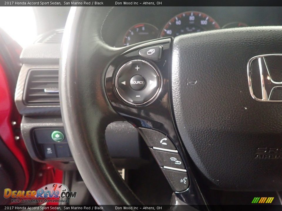 2017 Honda Accord Sport Sedan San Marino Red / Black Photo #29