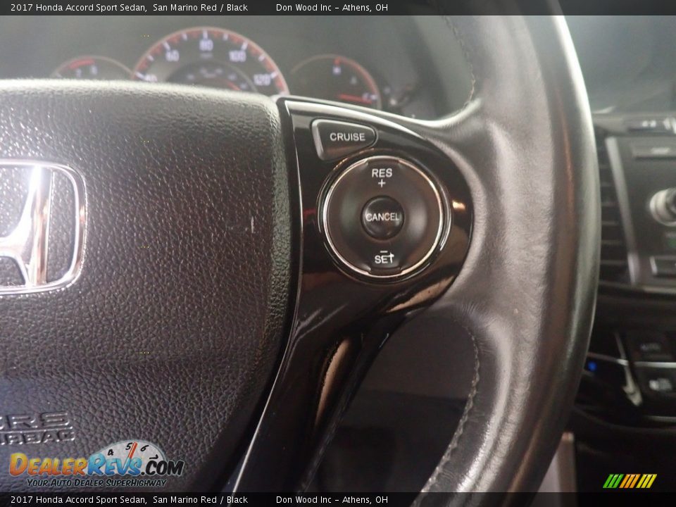 2017 Honda Accord Sport Sedan San Marino Red / Black Photo #30