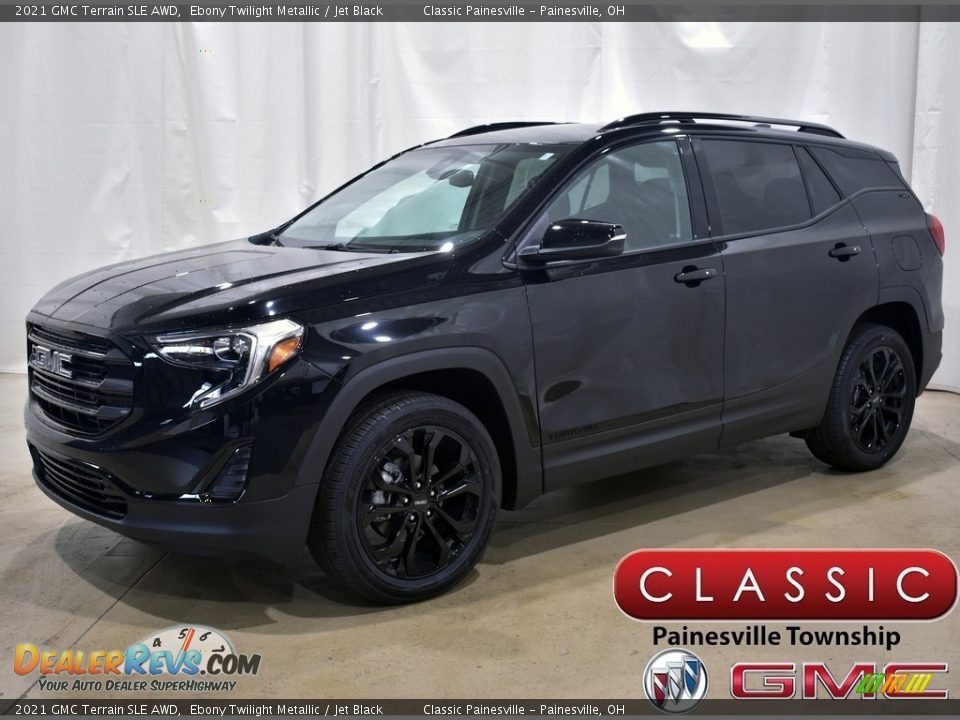 2021 GMC Terrain SLE AWD Ebony Twilight Metallic / Jet Black Photo #1