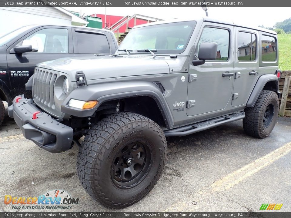 2019 Jeep Wrangler Unlimited Sport 4x4 Sting-Gray / Black Photo #1