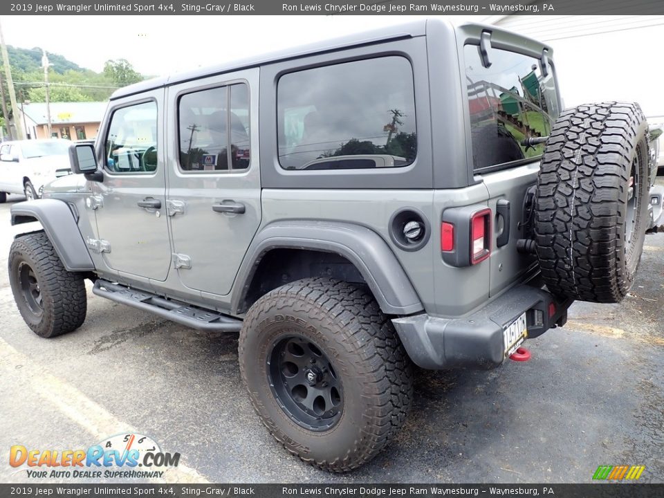 2019 Jeep Wrangler Unlimited Sport 4x4 Sting-Gray / Black Photo #2