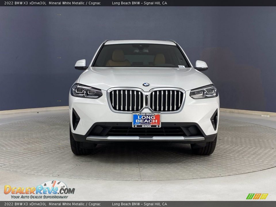 2022 BMW X3 xDrive30i Mineral White Metallic / Cognac Photo #2