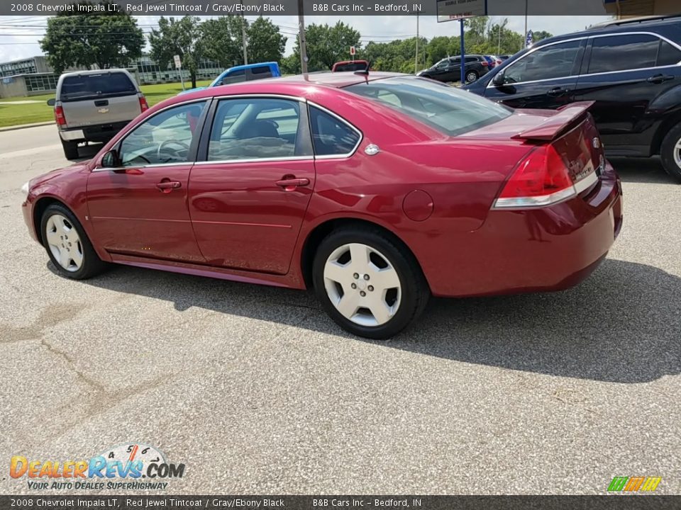 2008 Chevrolet Impala LT Red Jewel Tintcoat / Gray/Ebony Black Photo #5