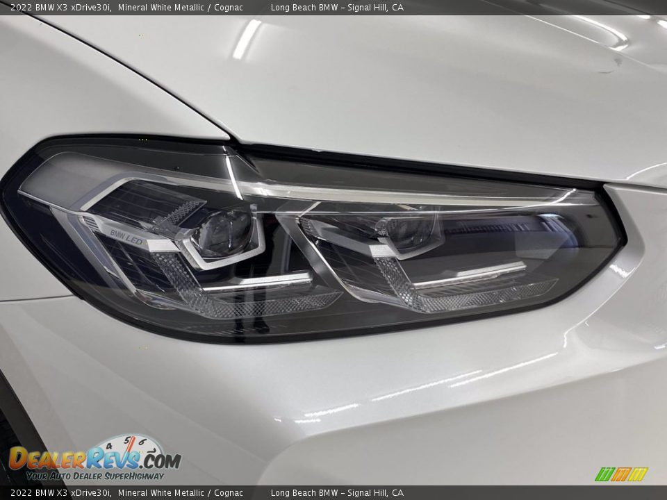 2022 BMW X3 xDrive30i Mineral White Metallic / Cognac Photo #4