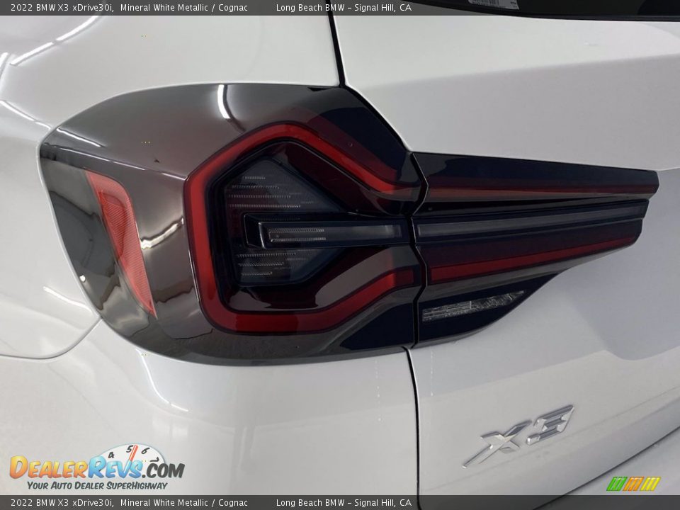 2022 BMW X3 xDrive30i Mineral White Metallic / Cognac Photo #6