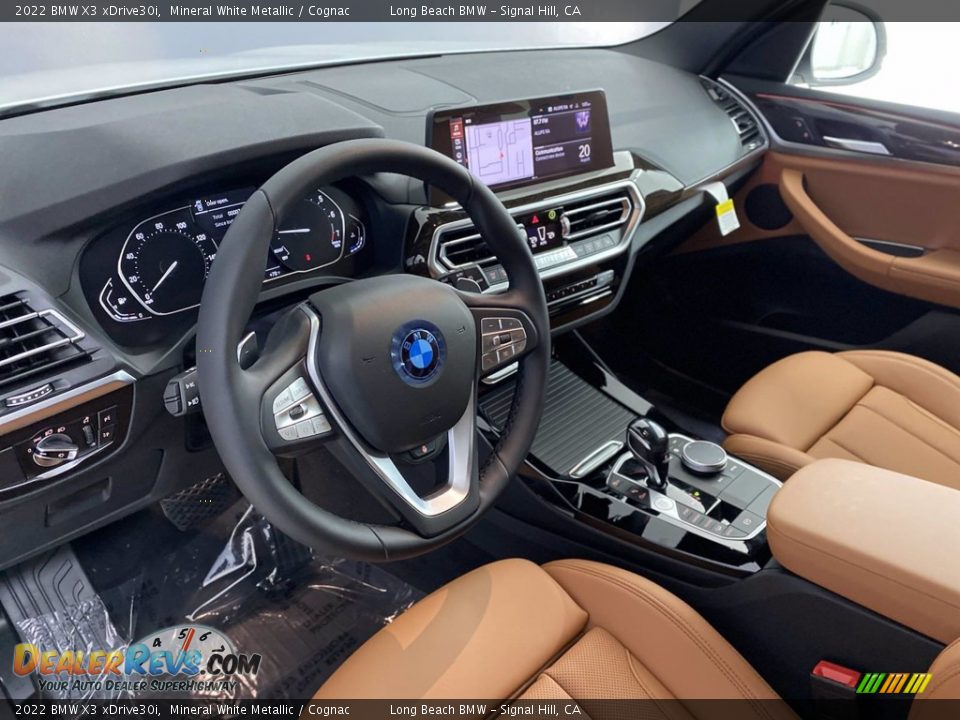 Cognac Interior - 2022 BMW X3 xDrive30i Photo #12