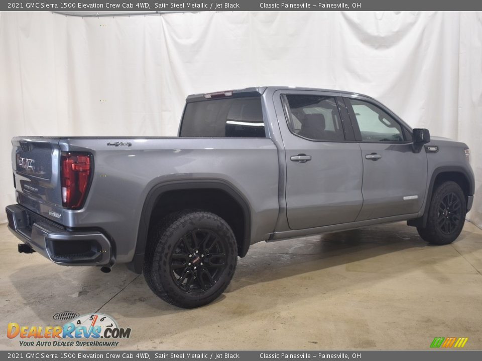 2021 GMC Sierra 1500 Elevation Crew Cab 4WD Satin Steel Metallic / Jet Black Photo #2