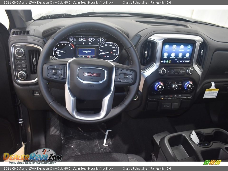 2021 GMC Sierra 1500 Elevation Crew Cab 4WD Satin Steel Metallic / Jet Black Photo #10