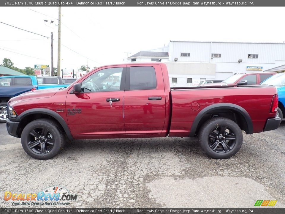2021 Ram 1500 Classic Quad Cab 4x4 Delmonico Red Pearl / Black Photo #2