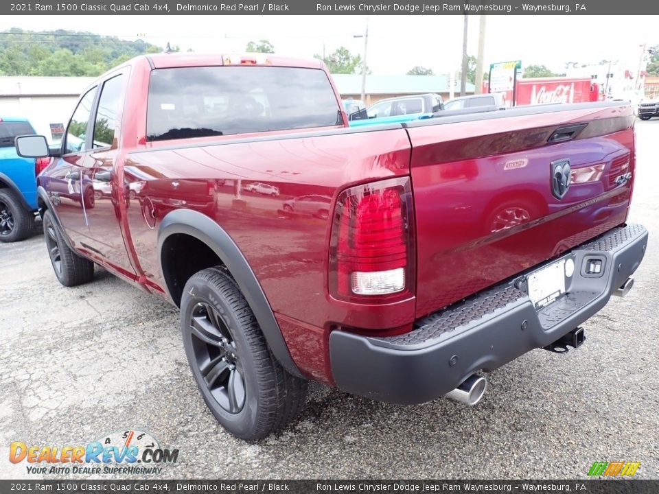 2021 Ram 1500 Classic Quad Cab 4x4 Delmonico Red Pearl / Black Photo #3