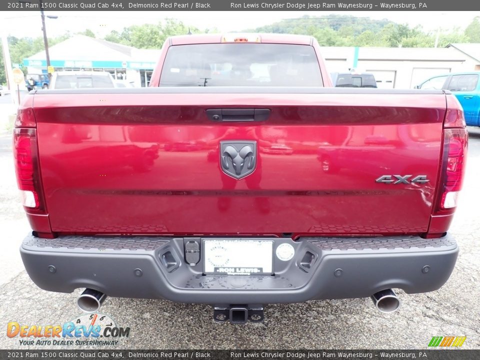 2021 Ram 1500 Classic Quad Cab 4x4 Delmonico Red Pearl / Black Photo #4