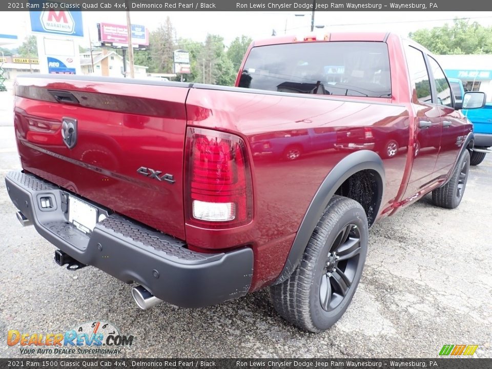 2021 Ram 1500 Classic Quad Cab 4x4 Delmonico Red Pearl / Black Photo #5