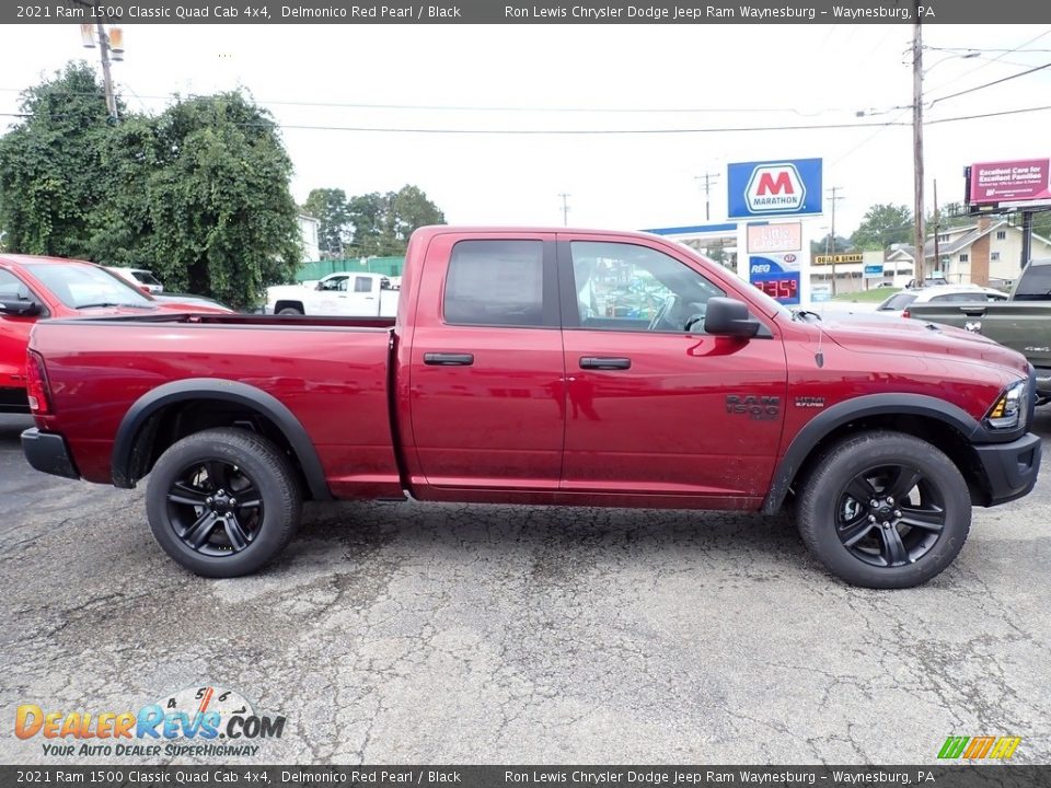 2021 Ram 1500 Classic Quad Cab 4x4 Delmonico Red Pearl / Black Photo #6