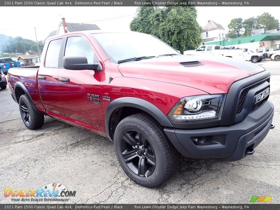 2021 Ram 1500 Classic Quad Cab 4x4 Delmonico Red Pearl / Black Photo #7