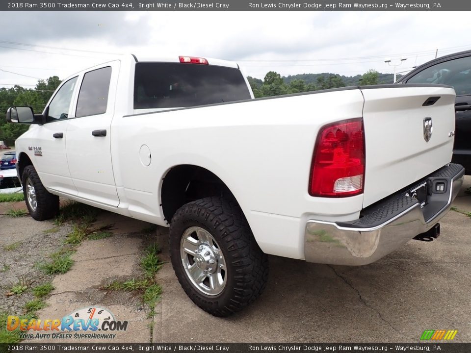 2018 Ram 3500 Tradesman Crew Cab 4x4 Bright White / Black/Diesel Gray Photo #2