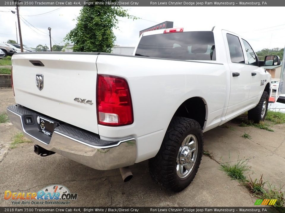 2018 Ram 3500 Tradesman Crew Cab 4x4 Bright White / Black/Diesel Gray Photo #3