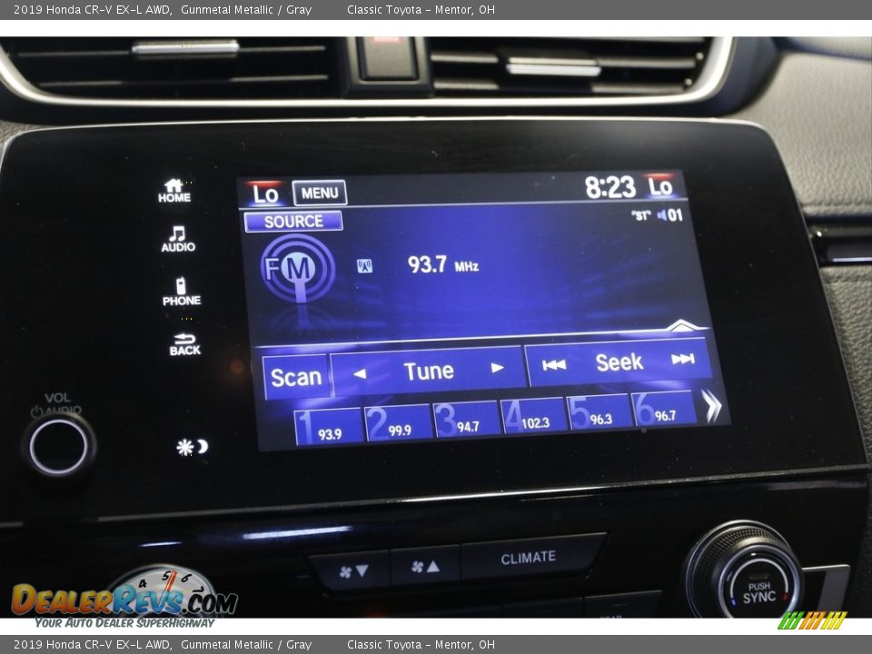 2019 Honda CR-V EX-L AWD Gunmetal Metallic / Gray Photo #11