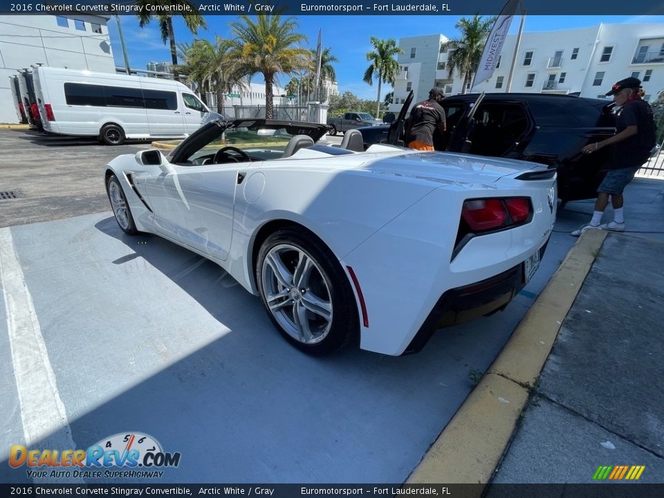 2016 Chevrolet Corvette Stingray Convertible Arctic White / Gray Photo #10