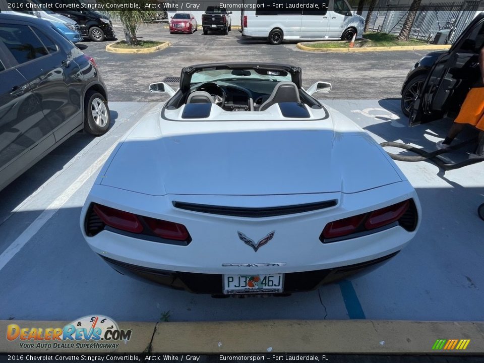 2016 Chevrolet Corvette Stingray Convertible Arctic White / Gray Photo #11