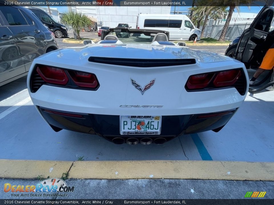 2016 Chevrolet Corvette Stingray Convertible Arctic White / Gray Photo #15