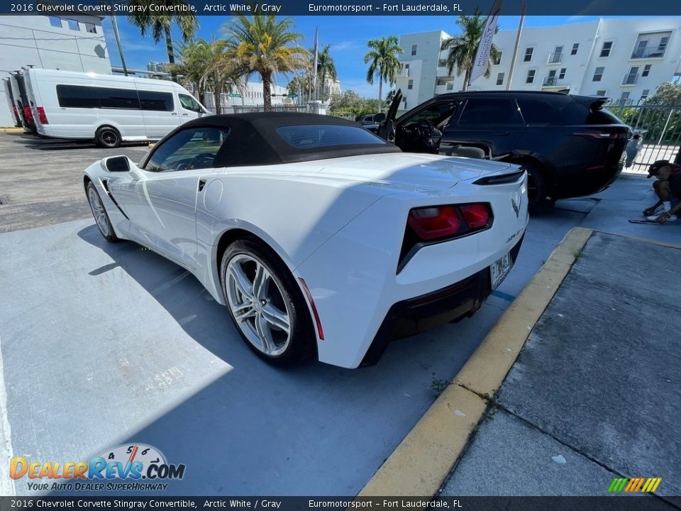 2016 Chevrolet Corvette Stingray Convertible Arctic White / Gray Photo #24