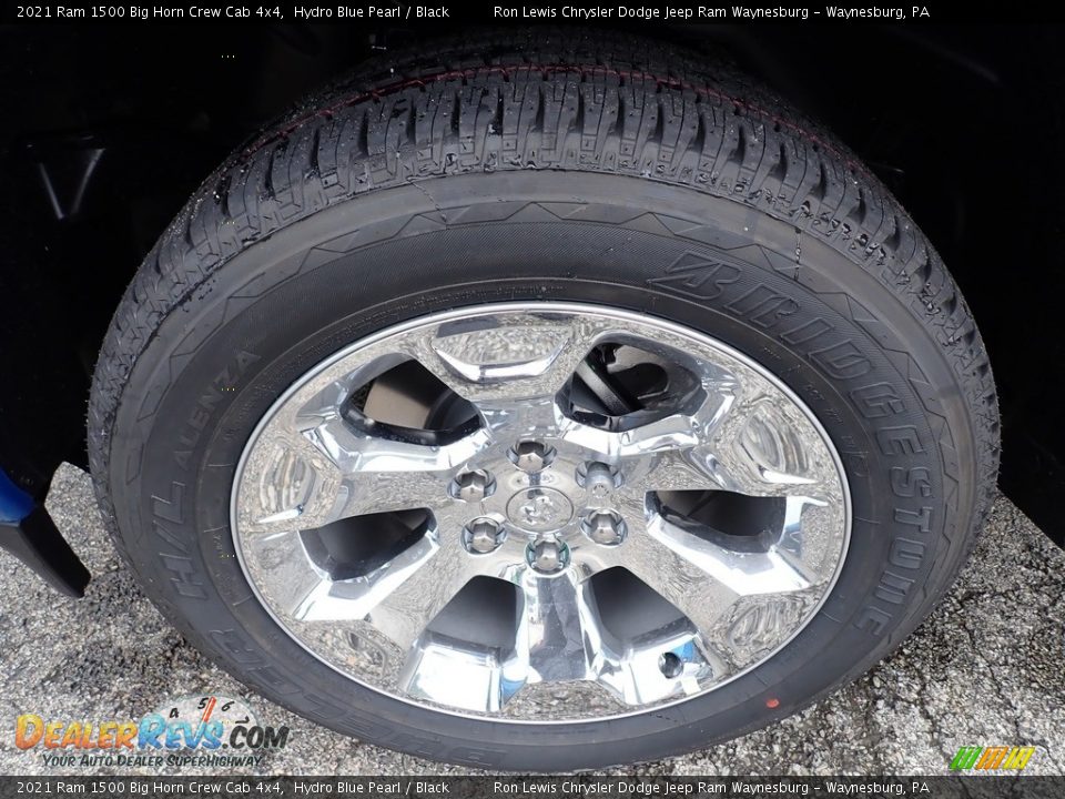 2021 Ram 1500 Big Horn Crew Cab 4x4 Hydro Blue Pearl / Black Photo #9