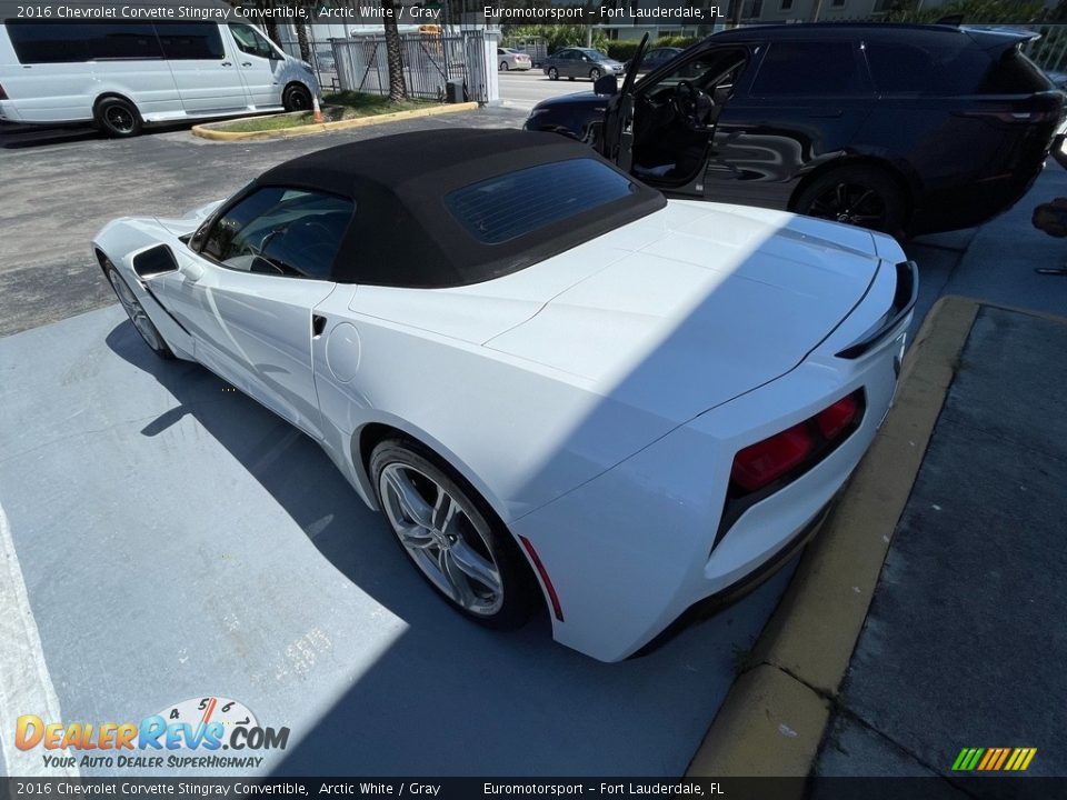 2016 Chevrolet Corvette Stingray Convertible Arctic White / Gray Photo #29