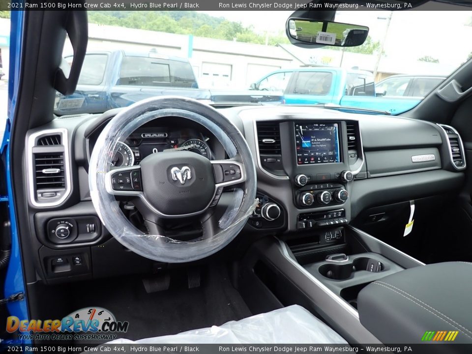 2021 Ram 1500 Big Horn Crew Cab 4x4 Hydro Blue Pearl / Black Photo #12