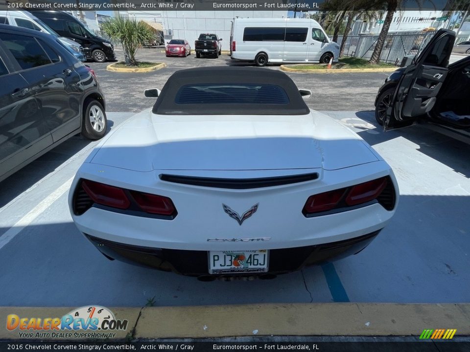 2016 Chevrolet Corvette Stingray Convertible Arctic White / Gray Photo #33