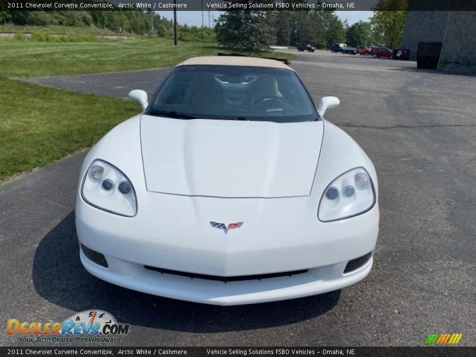 2011 Chevrolet Corvette Convertible Arctic White / Cashmere Photo #3