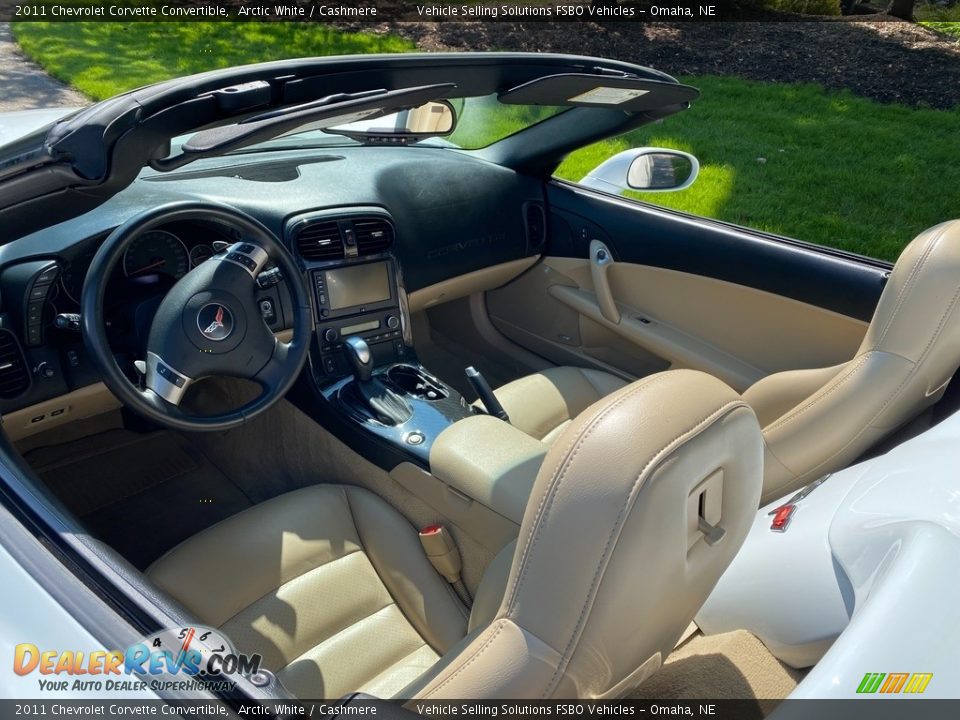 2011 Chevrolet Corvette Convertible Arctic White / Cashmere Photo #6