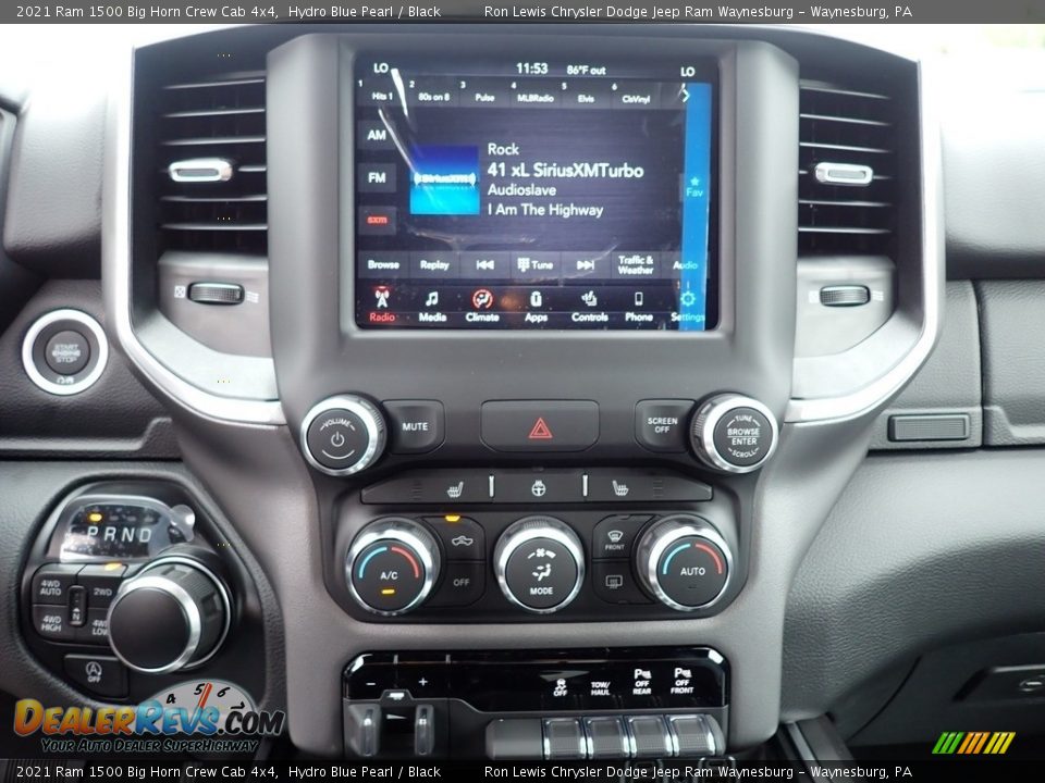 2021 Ram 1500 Big Horn Crew Cab 4x4 Hydro Blue Pearl / Black Photo #20