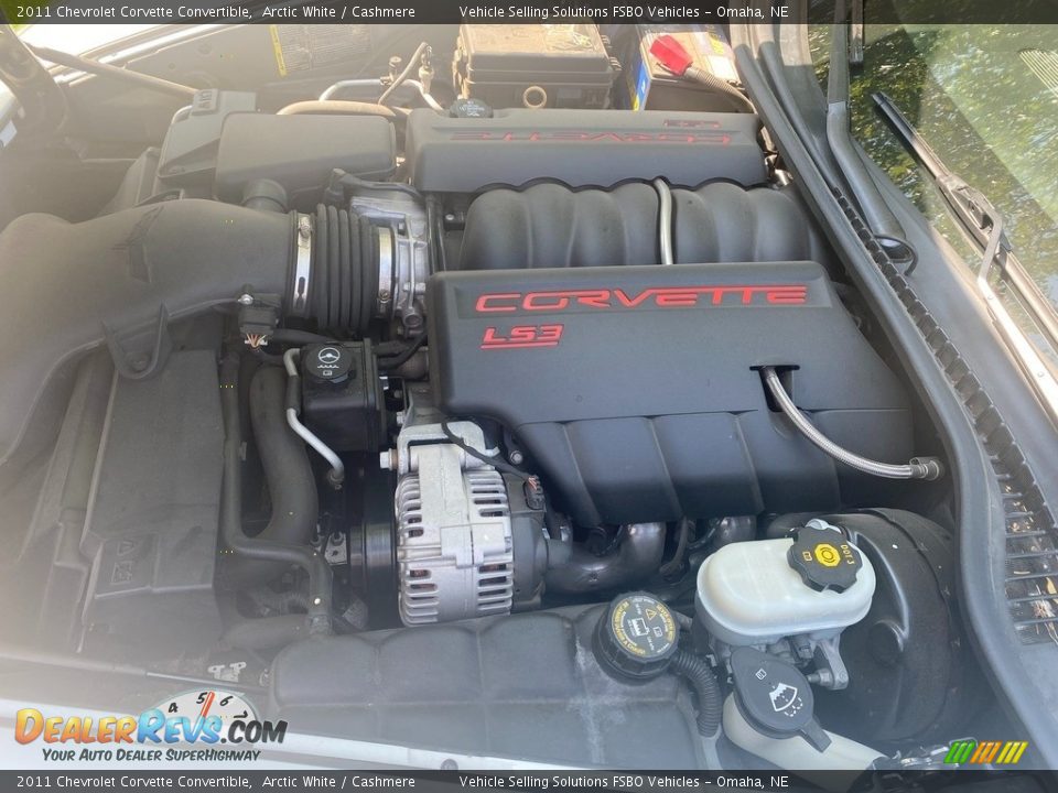 2011 Chevrolet Corvette Convertible Arctic White / Cashmere Photo #9