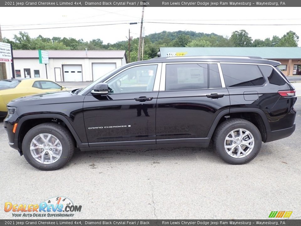 2021 Jeep Grand Cherokee L Limited 4x4 Diamond Black Crystal Pearl / Black Photo #2