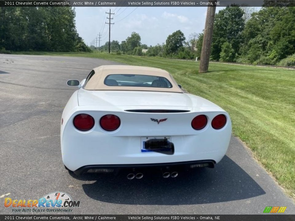 2011 Chevrolet Corvette Convertible Arctic White / Cashmere Photo #12