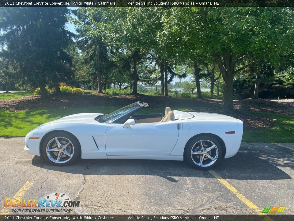 2011 Chevrolet Corvette Convertible Arctic White / Cashmere Photo #15