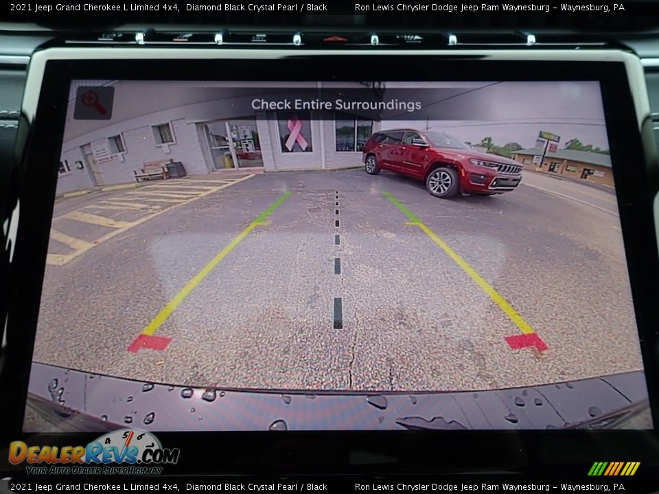 2021 Jeep Grand Cherokee L Limited 4x4 Diamond Black Crystal Pearl / Black Photo #19