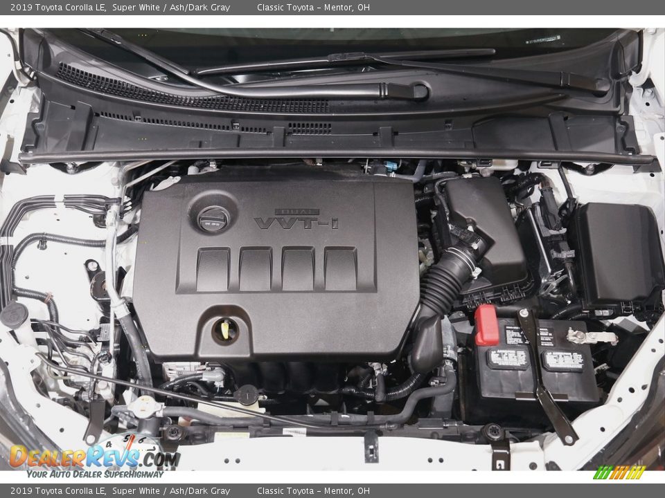 2019 Toyota Corolla LE Super White / Ash/Dark Gray Photo #17