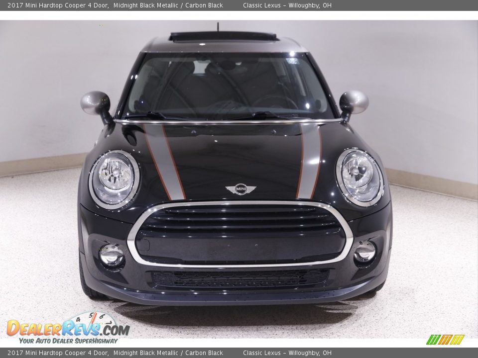 2017 Mini Hardtop Cooper 4 Door Midnight Black Metallic / Carbon Black Photo #2