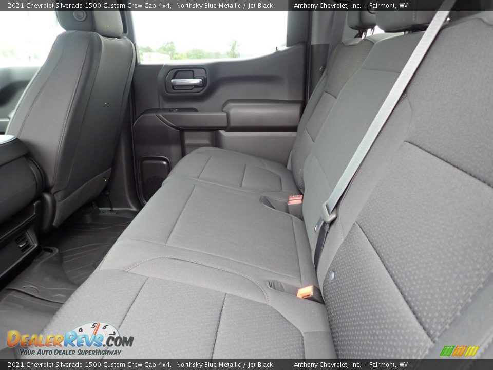 2021 Chevrolet Silverado 1500 Custom Crew Cab 4x4 Northsky Blue Metallic / Jet Black Photo #11