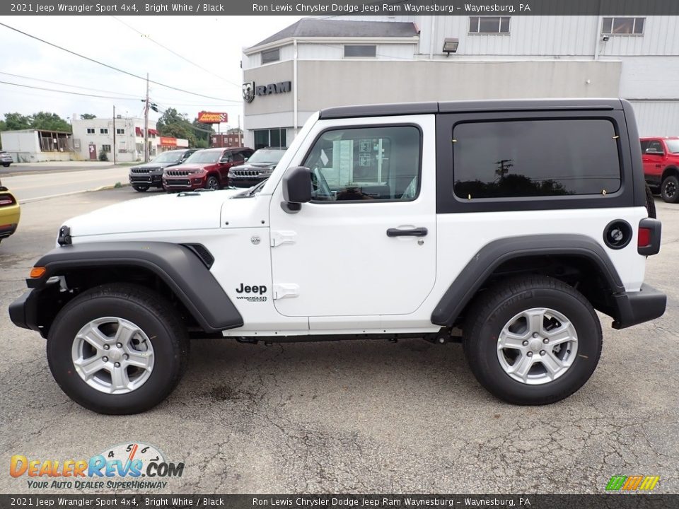 Bright White 2021 Jeep Wrangler Sport 4x4 Photo #2