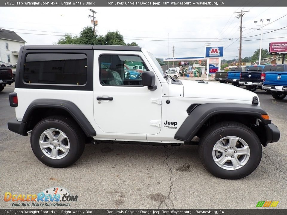 Bright White 2021 Jeep Wrangler Sport 4x4 Photo #7